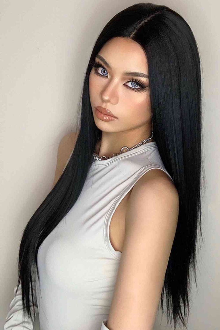 13*2" Long Lace Front Straight Synthetic Wigs 26" Long 150% Density