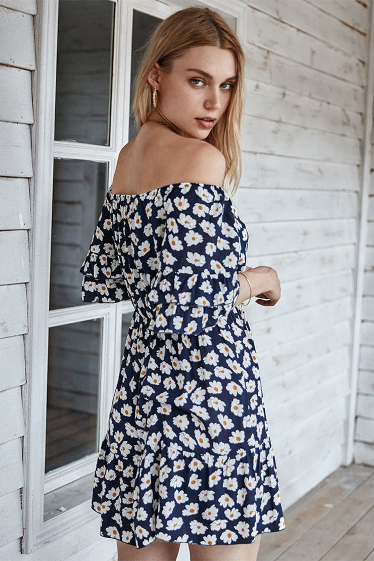 Dainty Daisy Off The Shoulder Dress