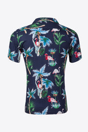 Tropical Pattern Short Sleeve Shirt