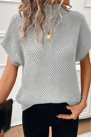 Turtleneck Short Sleeve Sweater