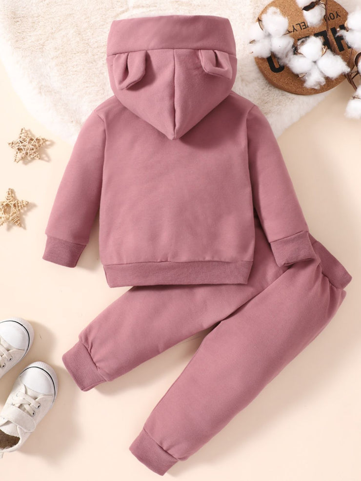 Kids Long Sleeve Hoodie and Joggers Set - Ruby's Fashion