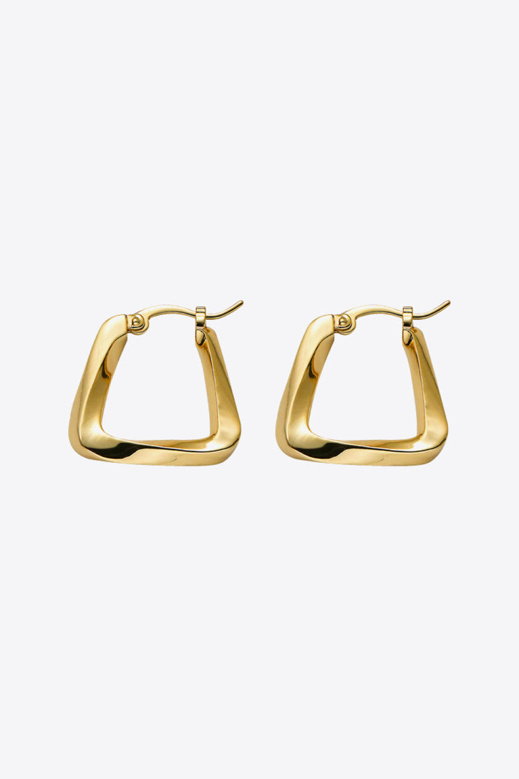 18K Gold Plated Irregular Geometric Earrings - Ruby's Fashion