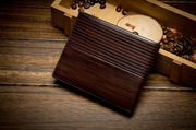 Wooden Stripe PU leather Wallet - Ruby's Fashion