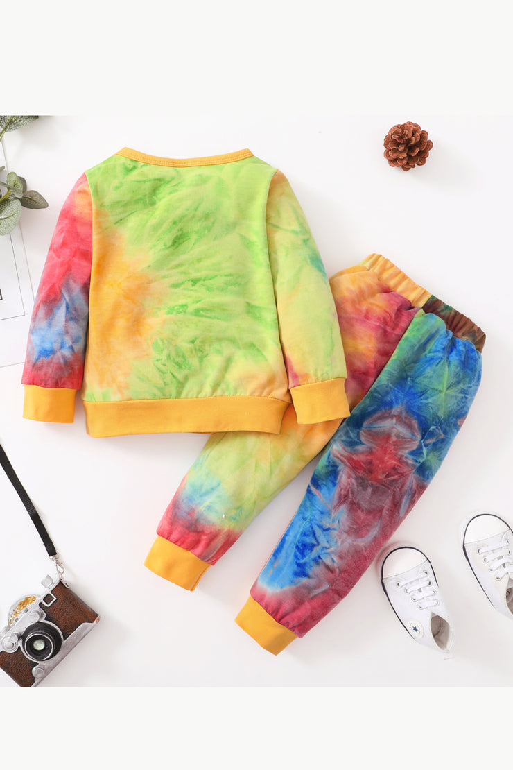 Kids Tie-Dye Top and Joggers Set - Ruby's Fashion