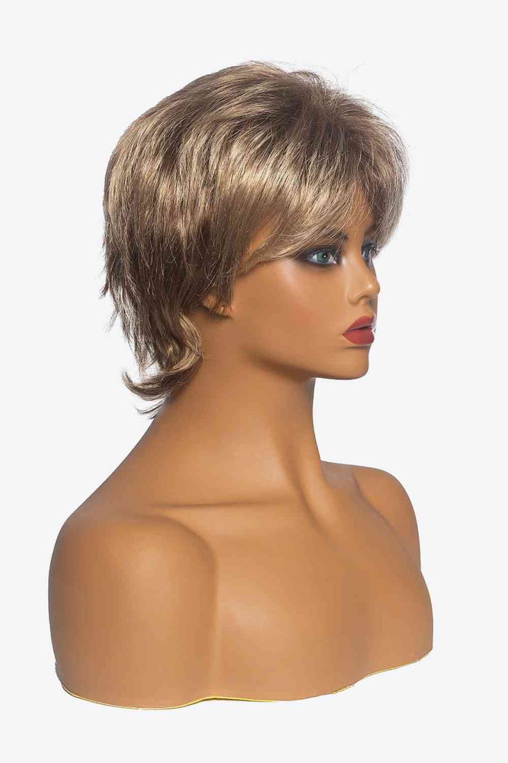 Synthetic Short Layered Wigs in Blonde 3''