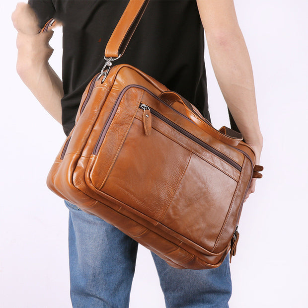 17 inch leather computer bag - Ruby's Fashion