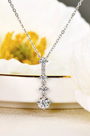 Keep You There Multi-Moissanite Pendant Necklace - Ruby's Fashion