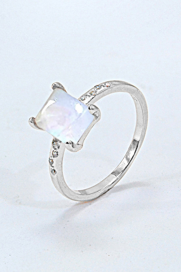 Square Moonstone Ring - Ruby's Fashion