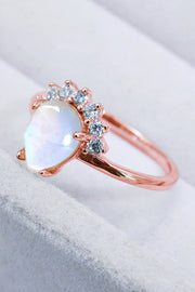 925 Sterling Silver Moonstone Ring - Ruby's Fashion