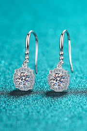 925 Sterling Silver Moissanite Hook Earrings - Ruby's Fashion