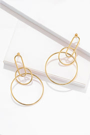 Speak For Yourself Link Hoop Earrings - Ruby's Fashion