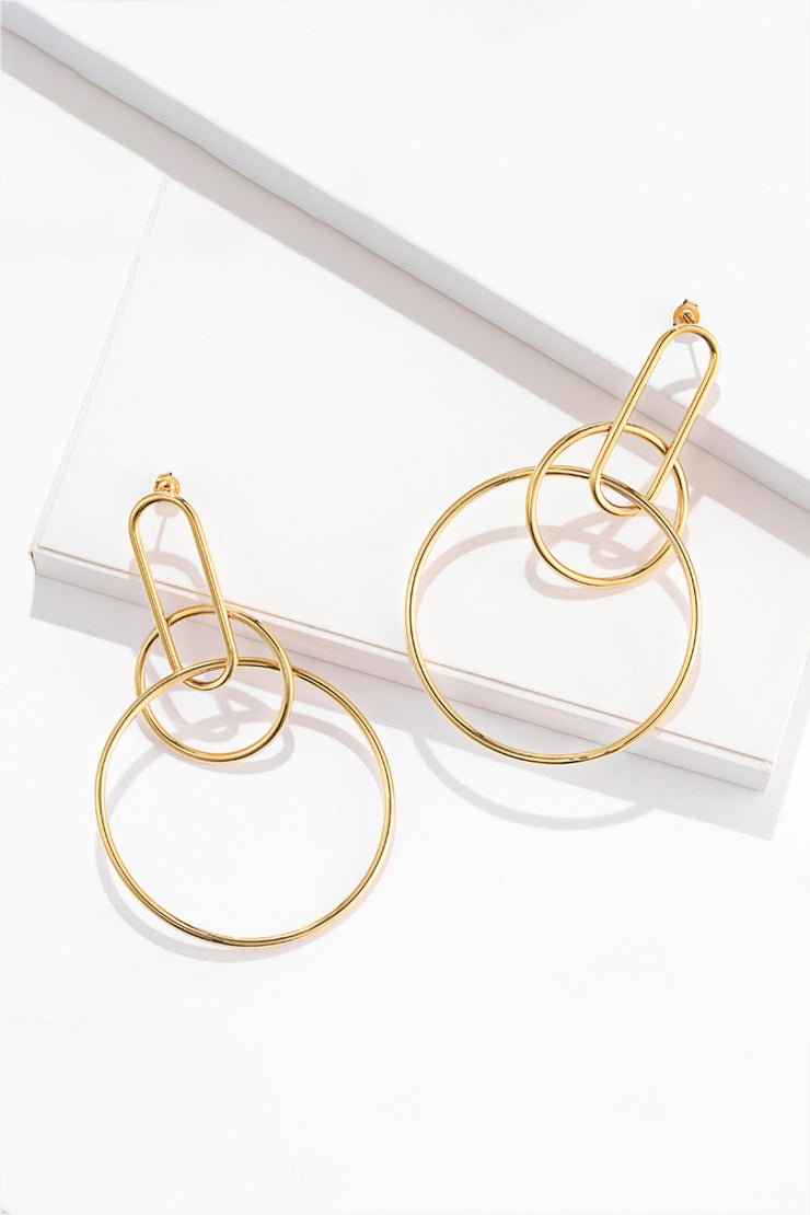 Speak For Yourself Link Hoop Earrings - Ruby's Fashion