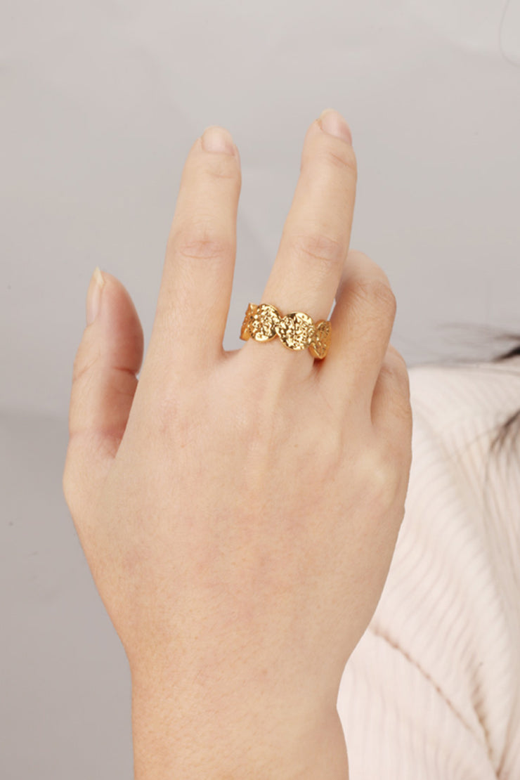 Hammered Copper Ring - Ruby's Fashion