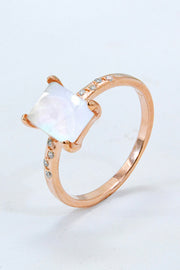 Square Moonstone Ring - Ruby's Fashion