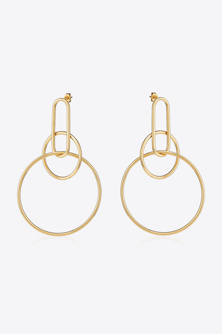 Speak For Yourself Link Hoop Earrings - Ruby's Fashion