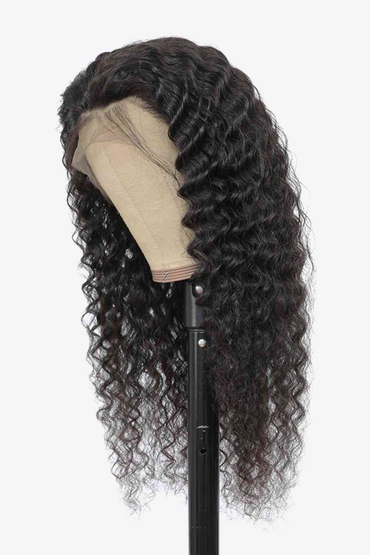 20” 13x4“ Lace Front Wigs Human Hair Curly Natural Color 150% Density