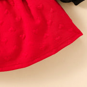 Baby Girl Two-Tone Bow Detail Dress - Ruby's Fashion