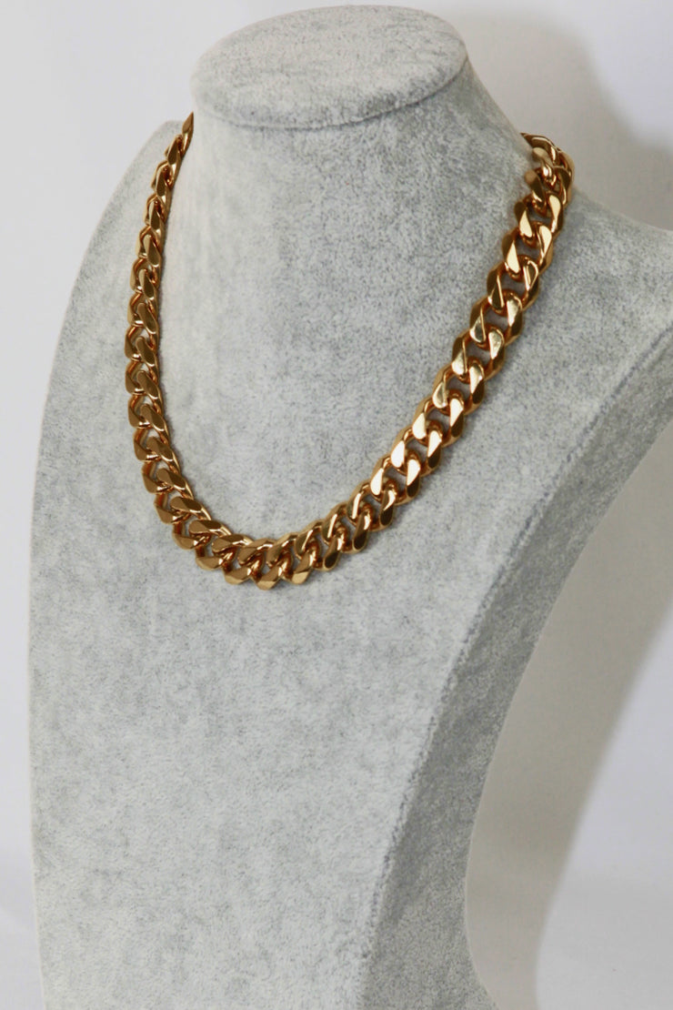 Thick Curb Chain Stainless Steel Necklace - Ruby's Fashion