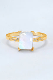 Square Moonstone Ring - Ruby's Fashion