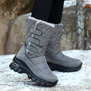 Women's outdoor plus velvet high top snow boots - Ruby's Fashion