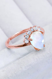 925 Sterling Silver Moonstone Ring - Ruby's Fashion