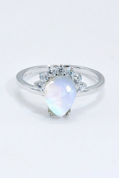 925 Sterling Silver Moonstone Ring - Ruby's Fashion