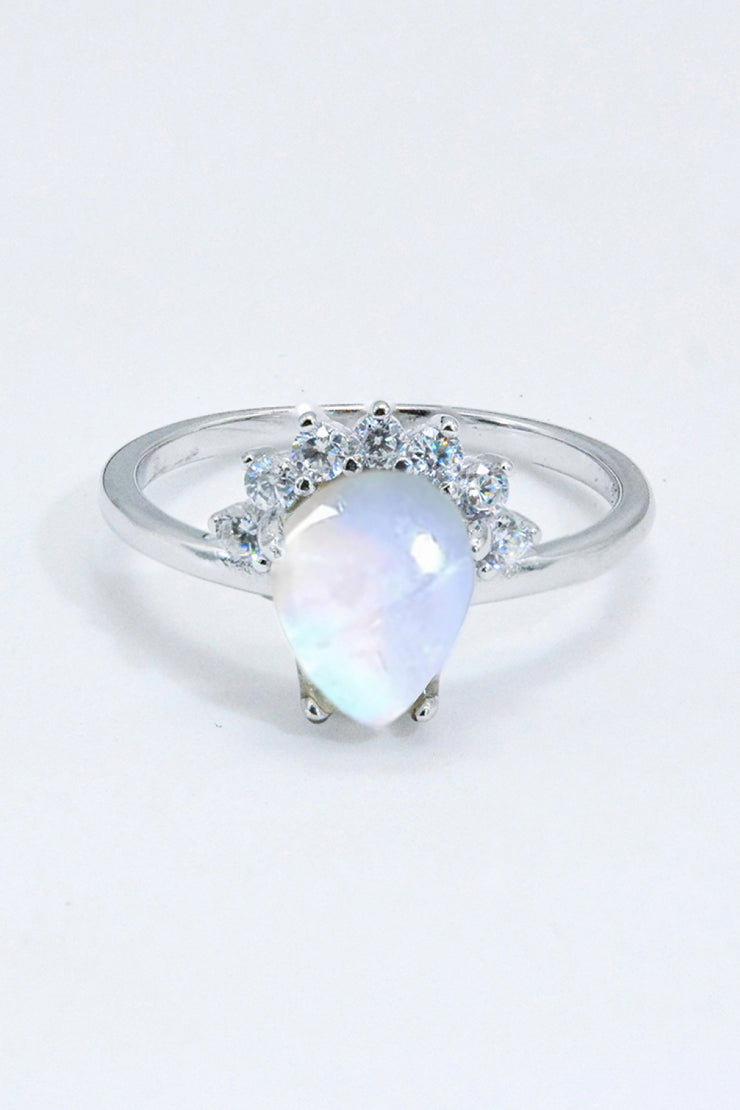 925 Sterling Silver Moonstone Ring - Ruby's Fashion