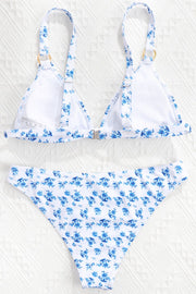 Floral Ring Detail Bikini Set - Ruby's Fashion