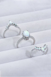 925 Sterling Silver Opal Ring - Ruby's Fashion