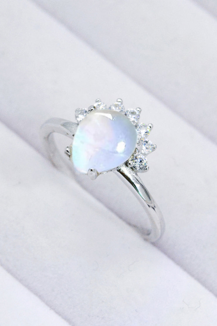 925 Sterling Silver Moonstone Ring - Ruby's Fashion