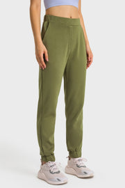 Pull-On Joggers with Side Pockets - Ruby's Fashion