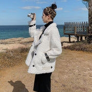 Fashion New Lamb Fur And Fur One Loose Coat - Ruby's Fashion