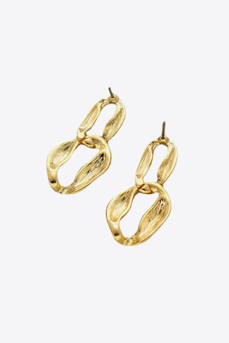 18K Gold-Plated Copper Double-Hoop Earrings - Ruby's Fashion