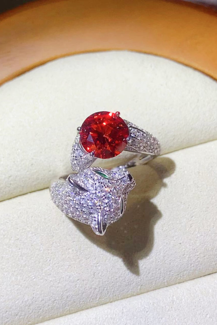 2 Carat Moissanite Adjustable Animal Ring - Ruby's Fashion