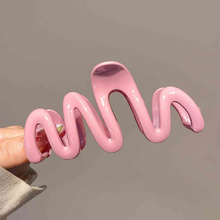 Resin Wave Hair Claw Clip