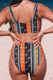 Printed Two-Piece Swimsuit - Ruby's Fashion