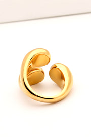 On My Mind 18K Gold Plated Open Ring - Ruby's Fashion