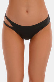 Cutout Low Waist Swim Bottoms - Ruby's Fashion