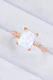 Square Moonstone Ring - Ruby's Fashion