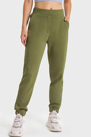 Pull-On Joggers with Side Pockets - Ruby's Fashion