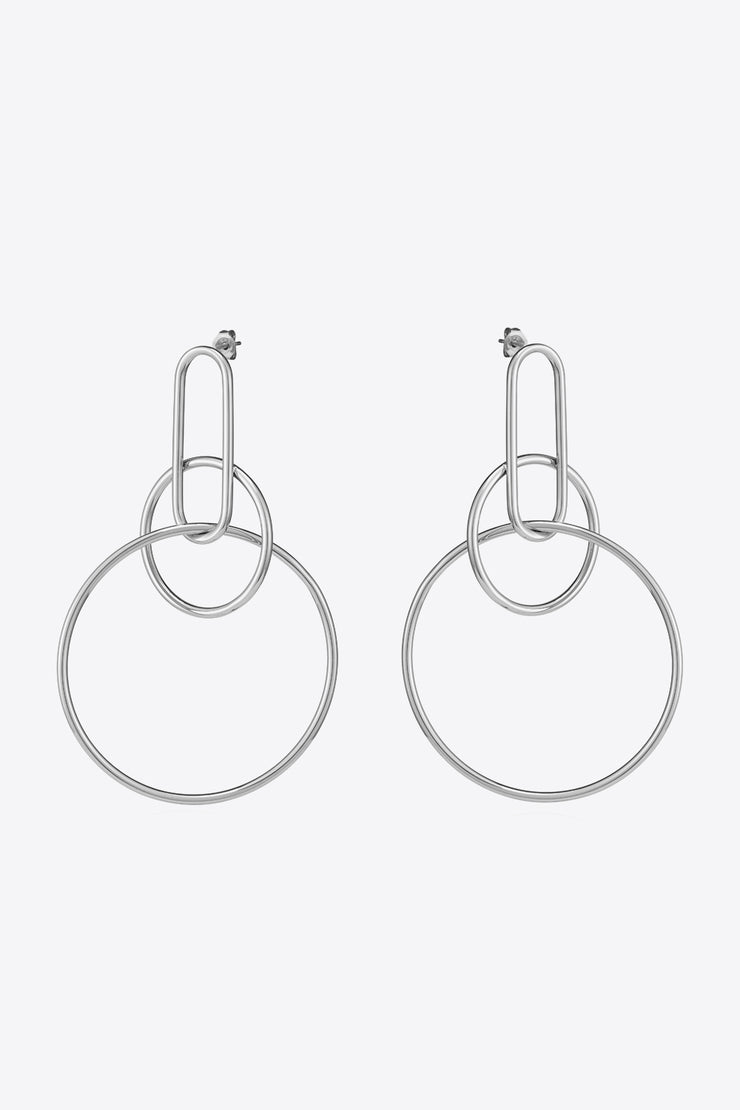 Speak For Yourself Link Hoop Earrings - Ruby's Fashion