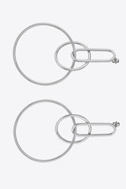 Speak For Yourself Link Hoop Earrings - Ruby's Fashion