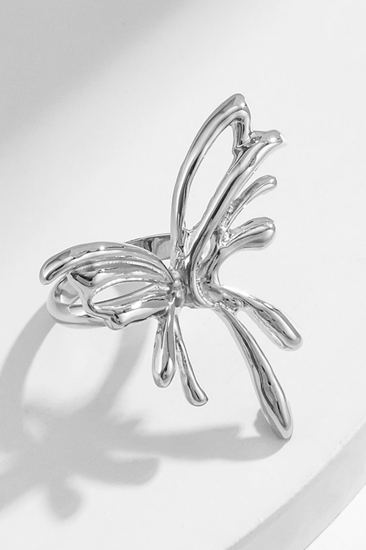 Zinc Alloy Butterfly Ring - Ruby's Fashion