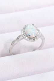 Just For You 925 Sterling Silver Opal Ring - Ruby's Fashion