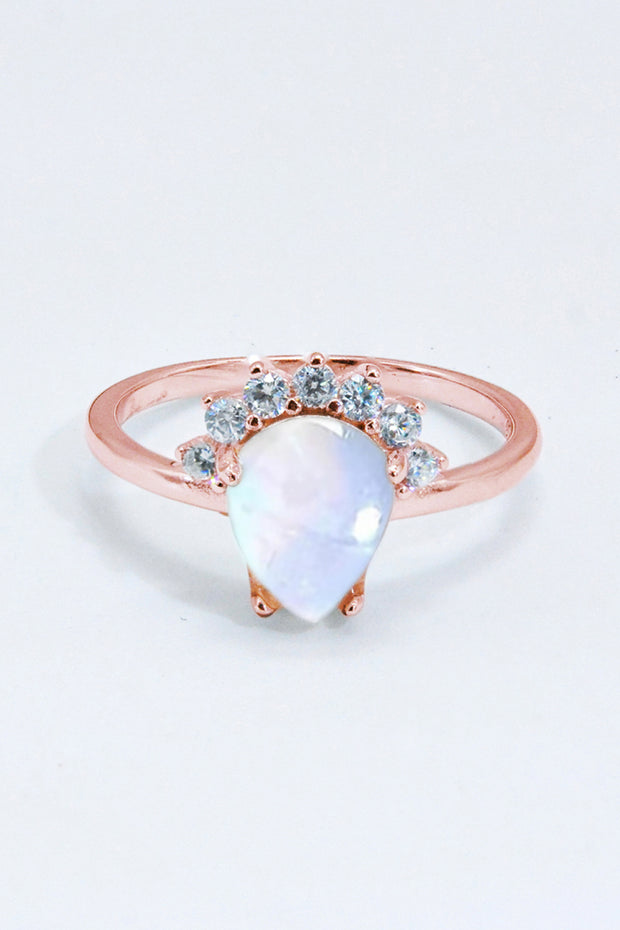 925 Sterling Silver Moonstone Ring - Ruby's Fashion