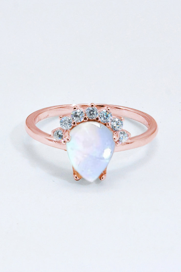 925 Sterling Silver Moonstone Ring - Ruby's Fashion