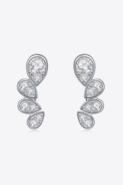 Pear Shape Moissanite Earrings - Ruby's Fashion