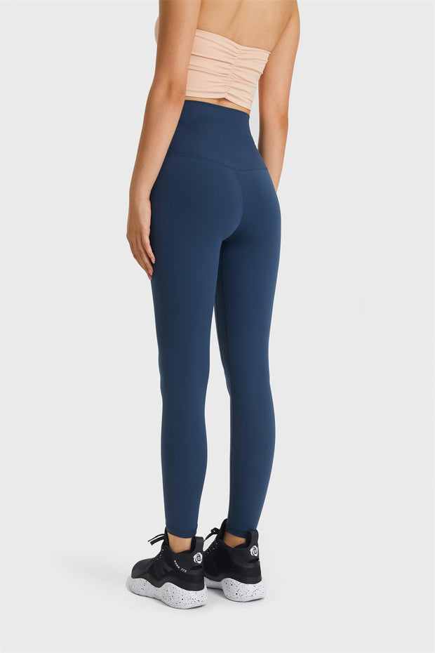 Feel Like Skin Elastic Waistband Yoga Leggings - Ruby's Fashion