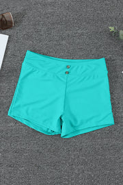 Eyelets Waistband Swim Boyshorts - Ruby's Fashion