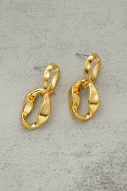 18K Gold-Plated Copper Double-Hoop Earrings - Ruby's Fashion